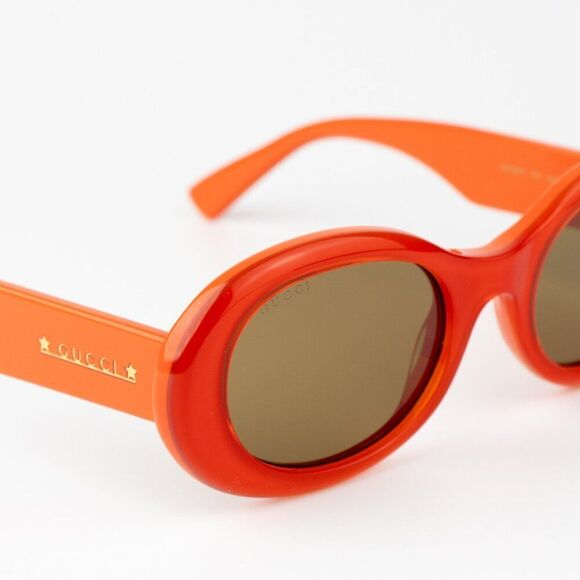 NEW Gucci GG1587S 003 Orange Brown Women Oval Sunglasses GG 1587S main image 5